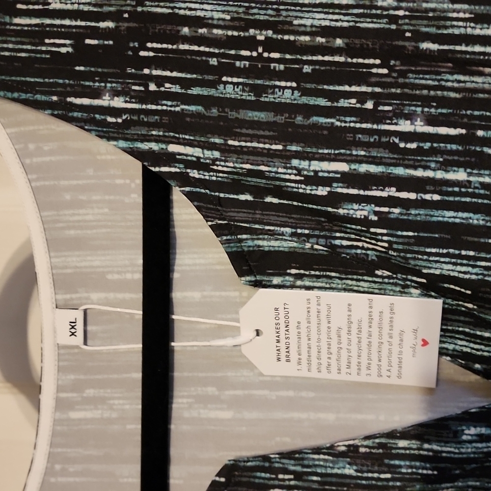 Dress Green stripes 2x